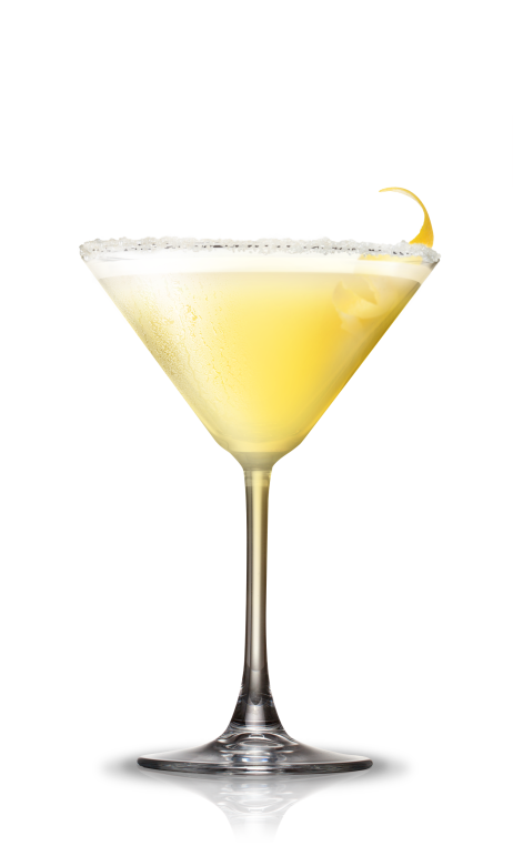 Lemon drop martini cocktail.